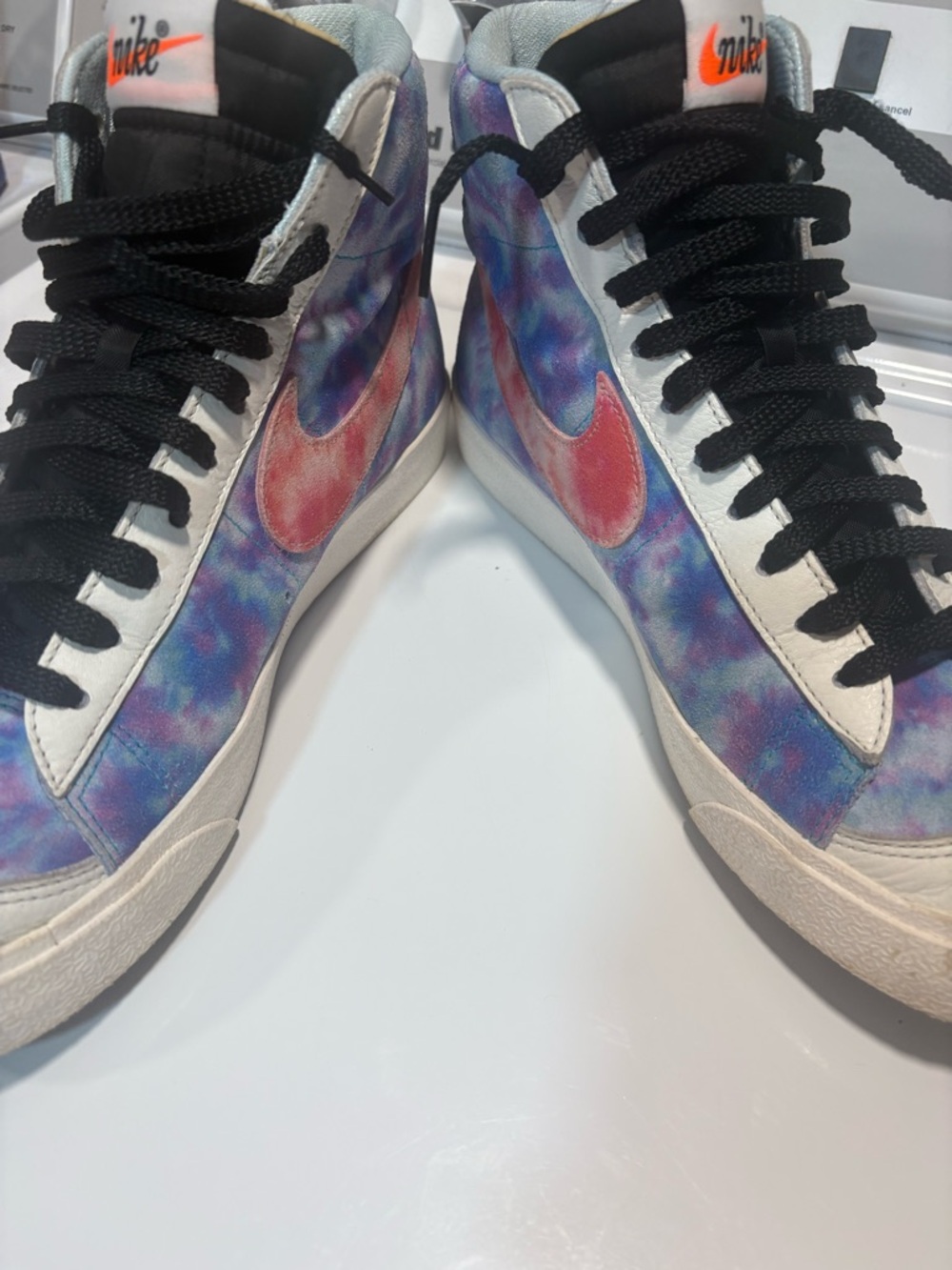 Nike Blazer Mid 77 Vintage Tie Dye Blue Purple high top - Picture 4 of 7